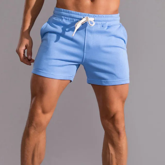Caius | Men's Athletic Drawstring Gym Shorts - Black - Image 2