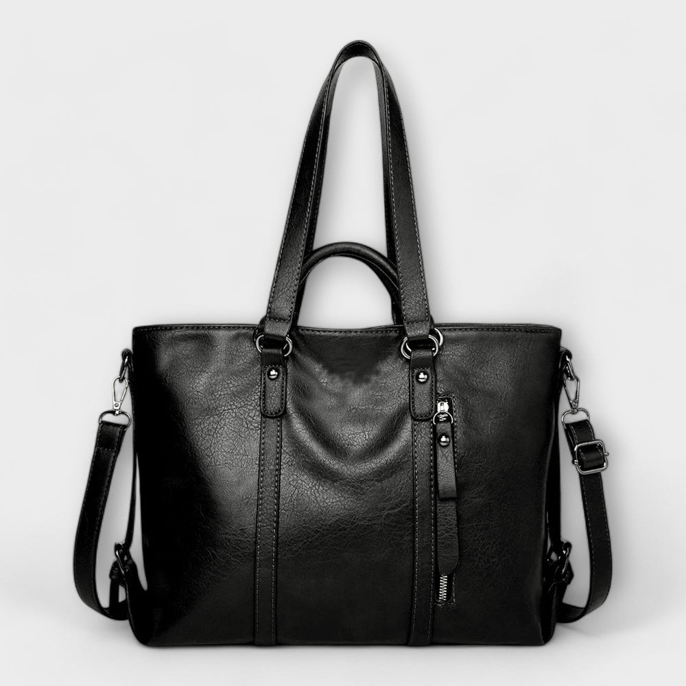 Adeline | Women's Brown Shoulder Tote Bag - Image 2