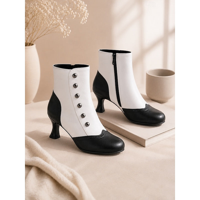 Aldenvick | Women's Chelsea Ankle Boots Vintage Button - Image 1