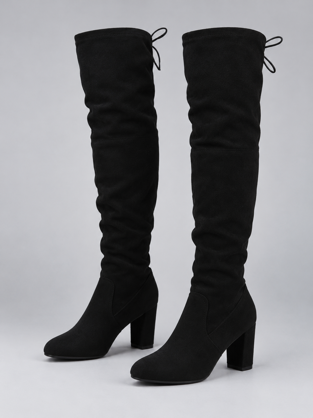 Aldvine | Women's Over-the-Knee Boots Fleece-Lined - Black - Image 1