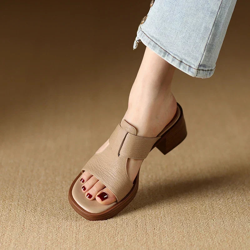 Allegra | Women's Block Heel Open Toe Sandals - Image 1