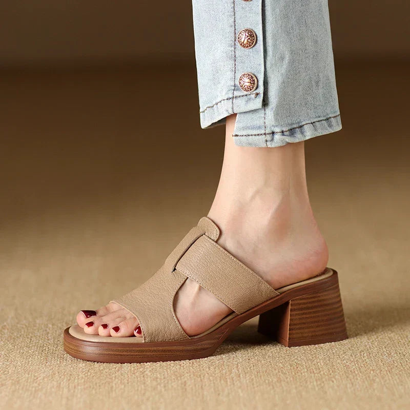Allegra | Women's Block Heel Open Toe Sandals - Image 2