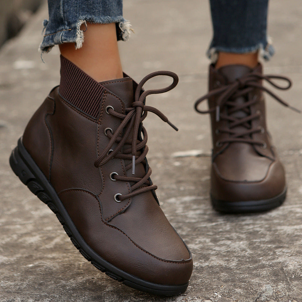 Arvindra | Women's Chelsea Ankle Boots Lace-Up - Image 2