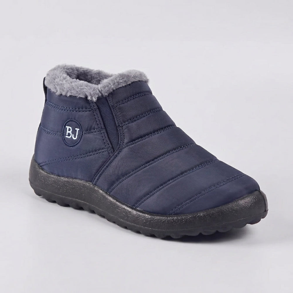 Belvara | Women's Fleece-Lined Ankle Winter Boots - Navy - Image 2