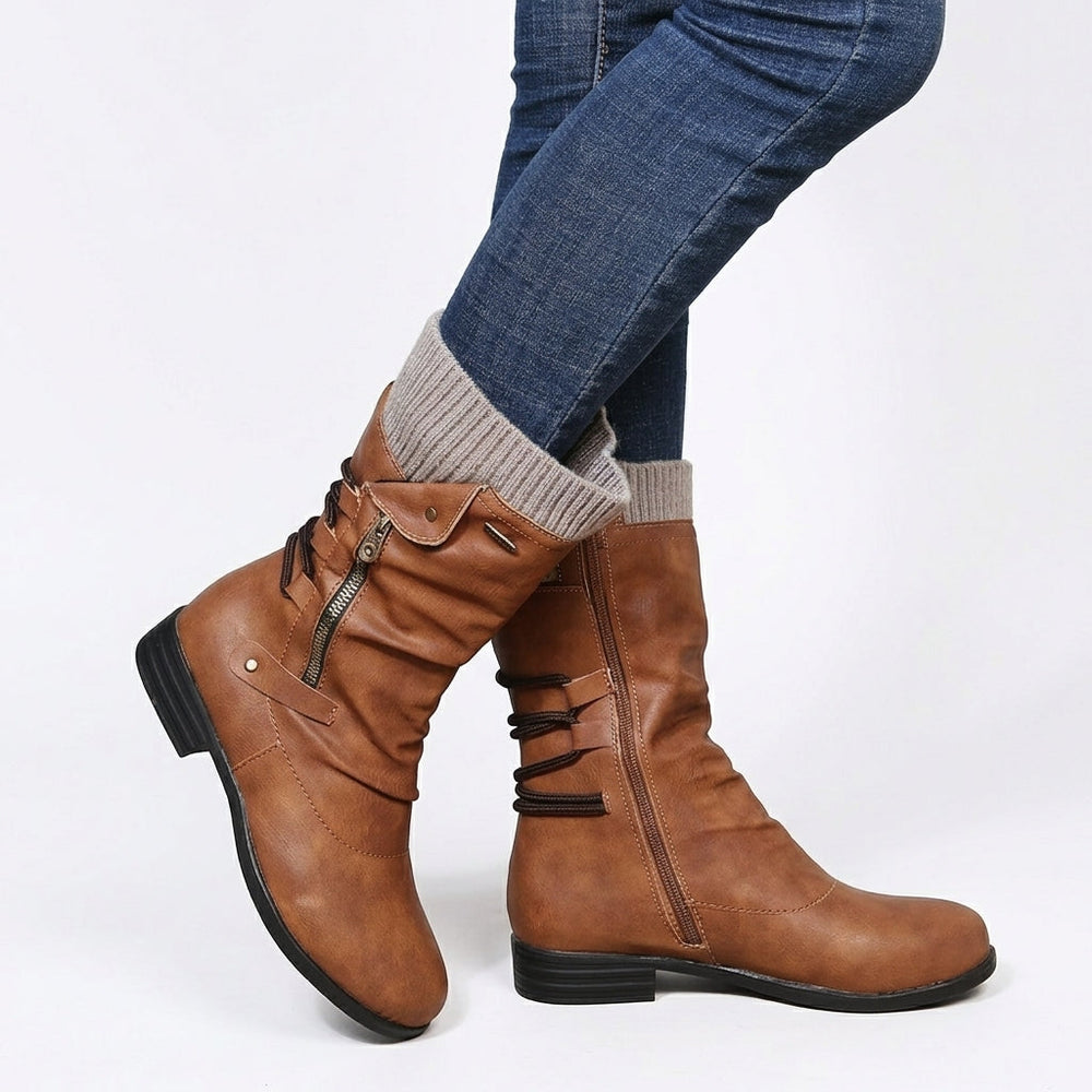 Brennave | Women's Winter Boots Slouch Mid-Calf - Image 2