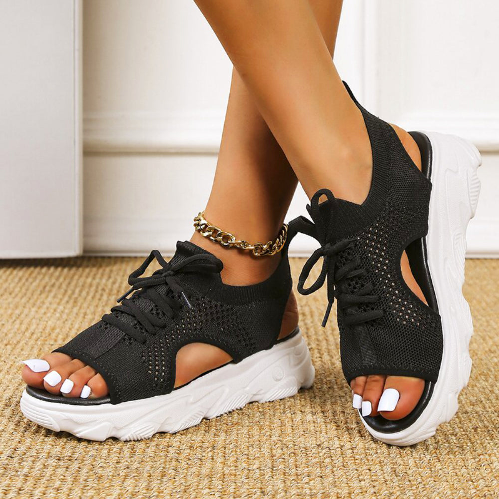 Brielle | Women's Lace Up Athletic Sandals - Image 2