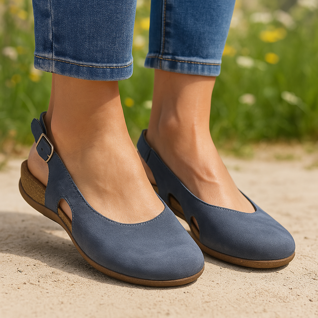 Bryony | Women's Slingback Low Heel Support Sandal - Image 1