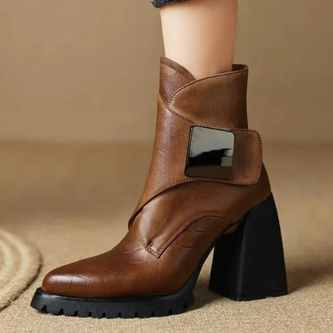 Callirhoe | Women's Block Heel Ankle Boots - Image 2