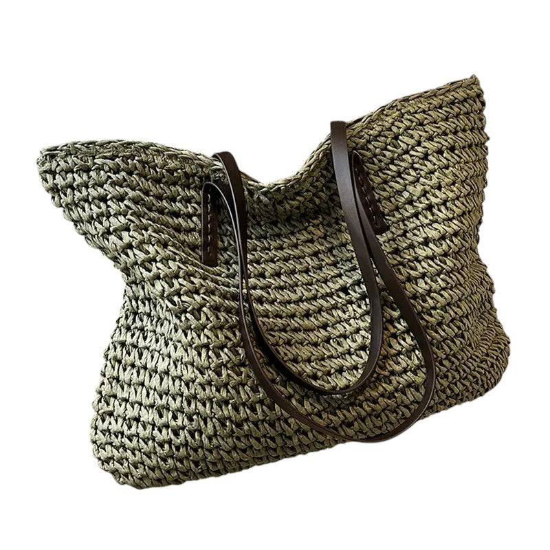 Camilla | Women's Woven Beach Tote Bag - Image 1
