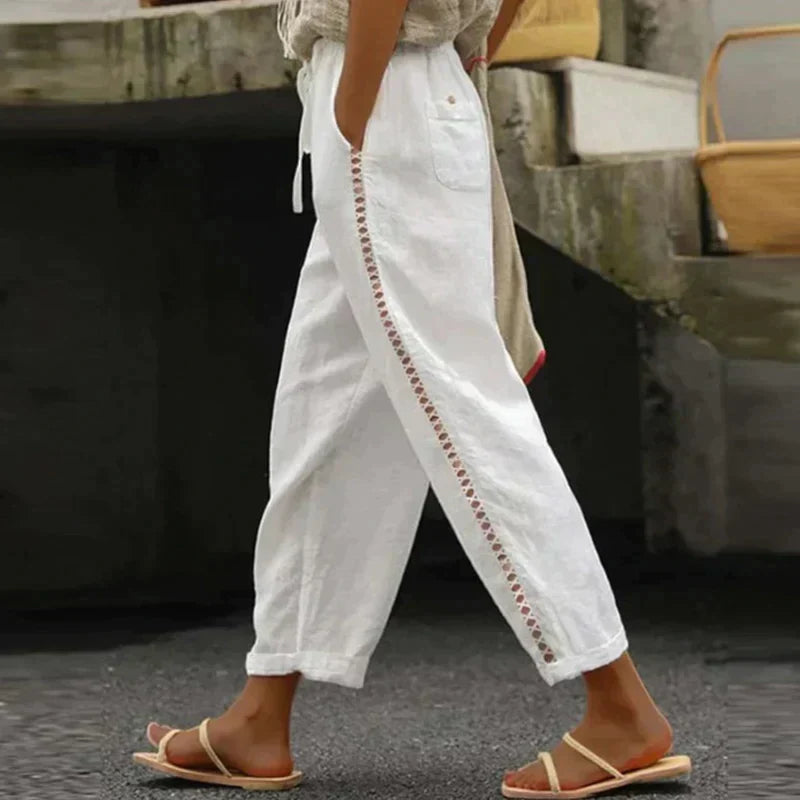 Cassandra | Women's High Waist Tapered Pants - Image 1