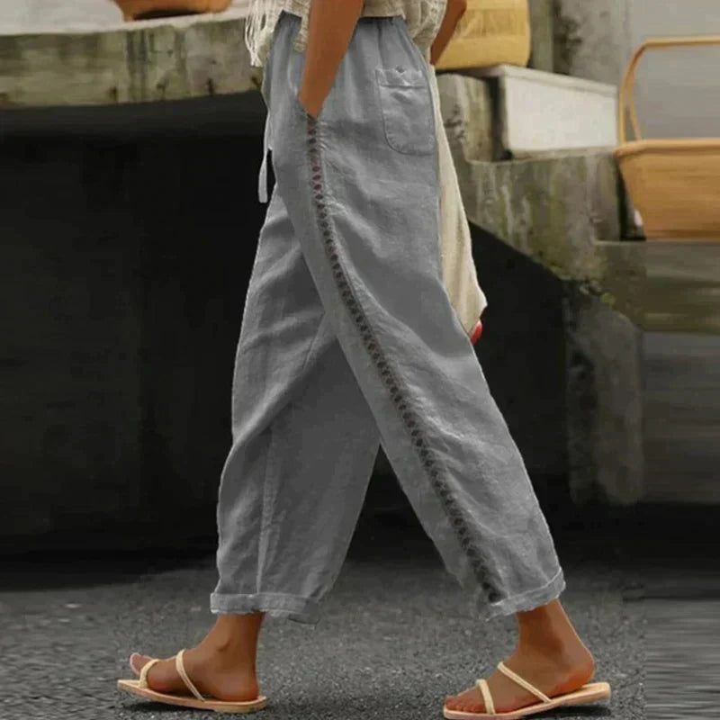 Cassandra | Women's High Waist Tapered Pants - Image 2