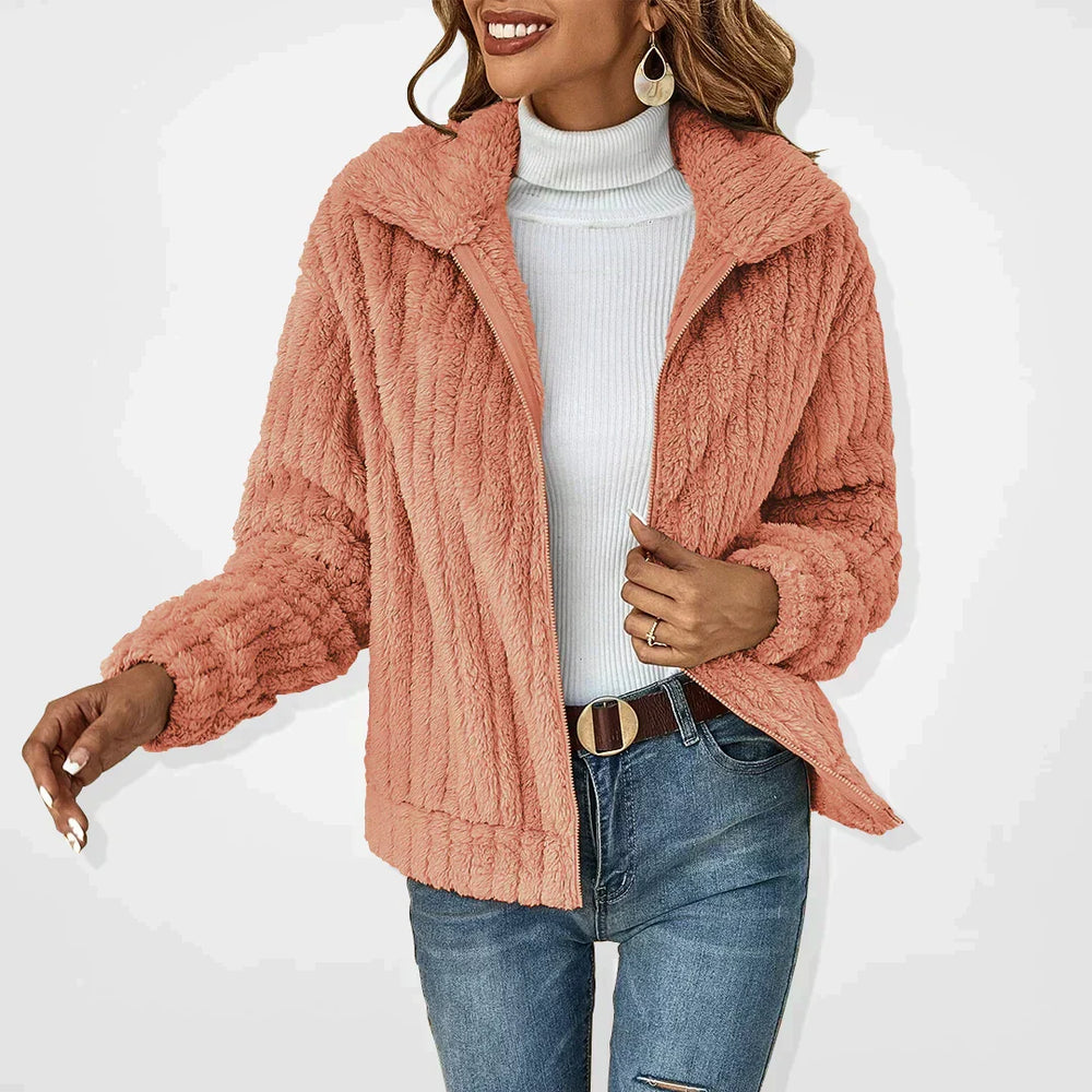 Cassandra | Women's Open Front Fuzzy Cardigan - Image 2