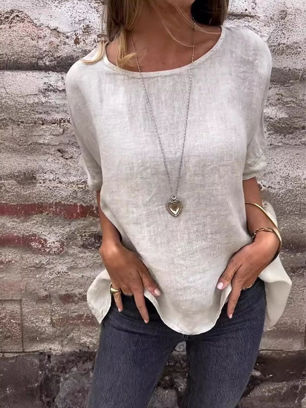 Cordella | Women's Relaxed Fit Round Neck Top - Image 2