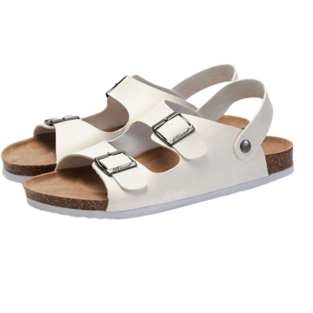 Cordette | Women's Double Buckle Black Sandals - Image 2