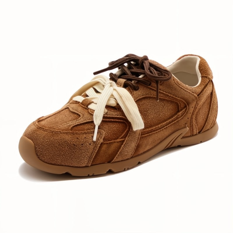 Cordova | Women's Brown Lace Up Sneakers - Image 1