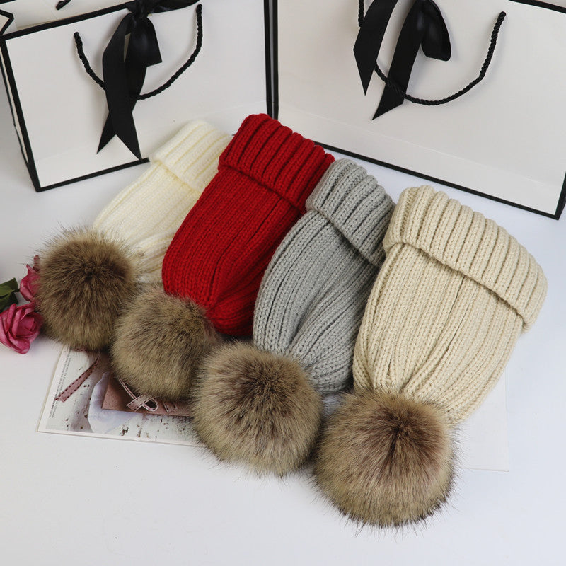 Cordovan | Women's Ribbed Knit Toque with Pom - Image 2