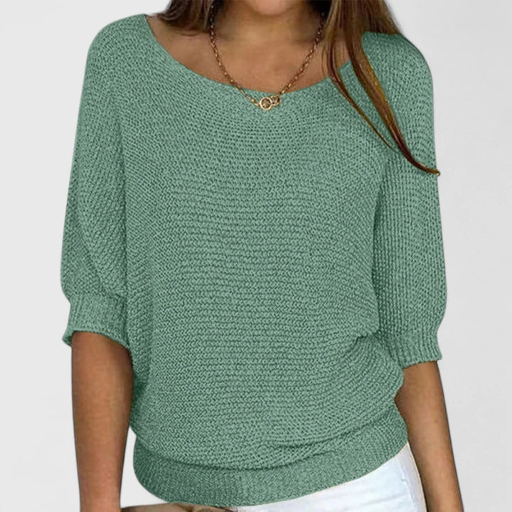 Cordwynn | Women's Off Shoulder Knit Sweater - Image 2