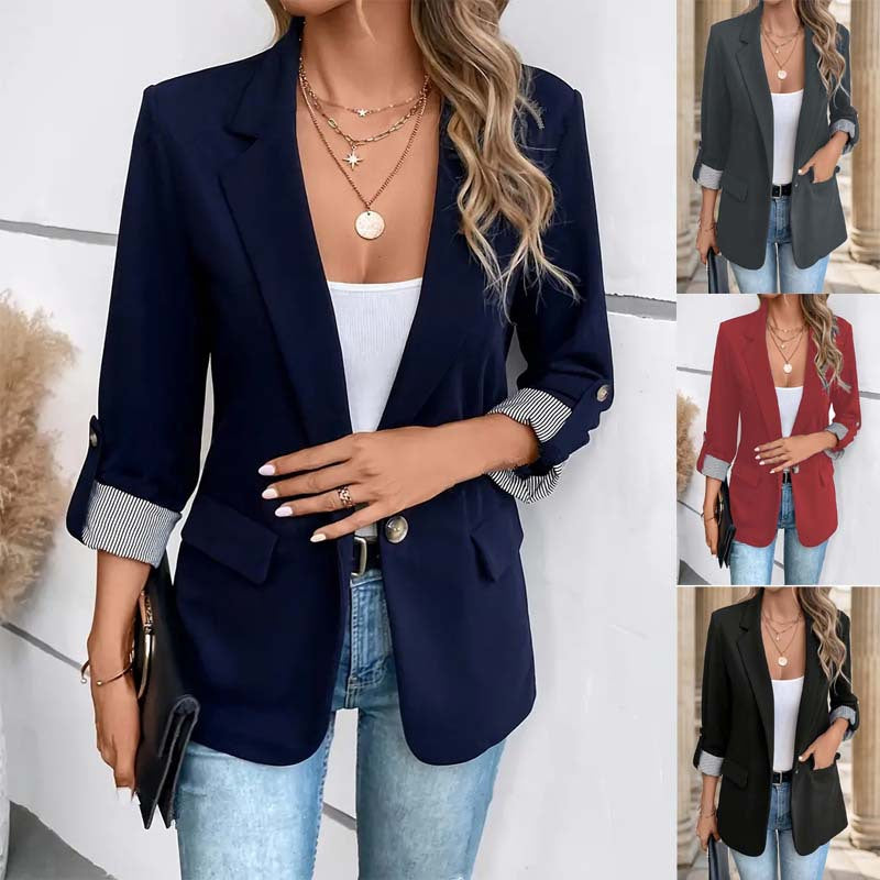 Corinna | Women's Single Button Tailored Blazer Jacket - Image 1