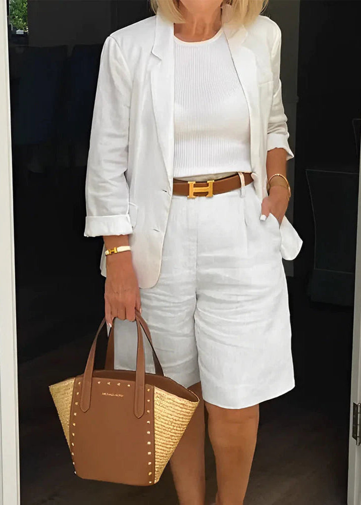 Cressida | Women's Two Piece Blazer Short Set - Image 1