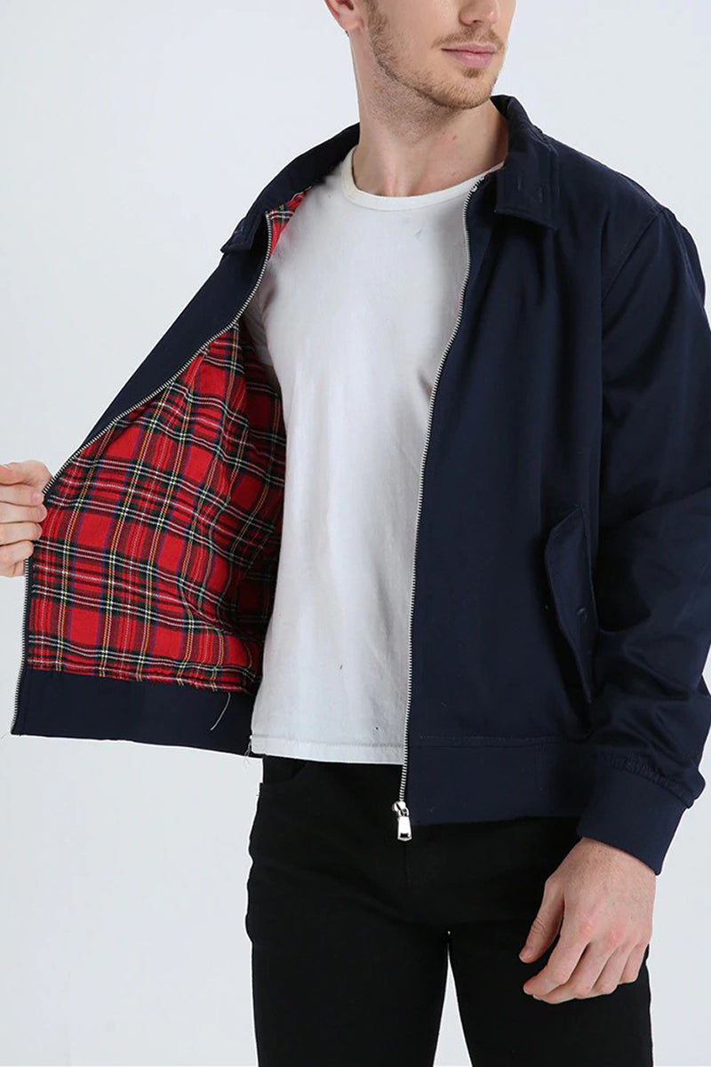 Croft | Men's Classic Harrington Jacket Tartan Lining - Image 2