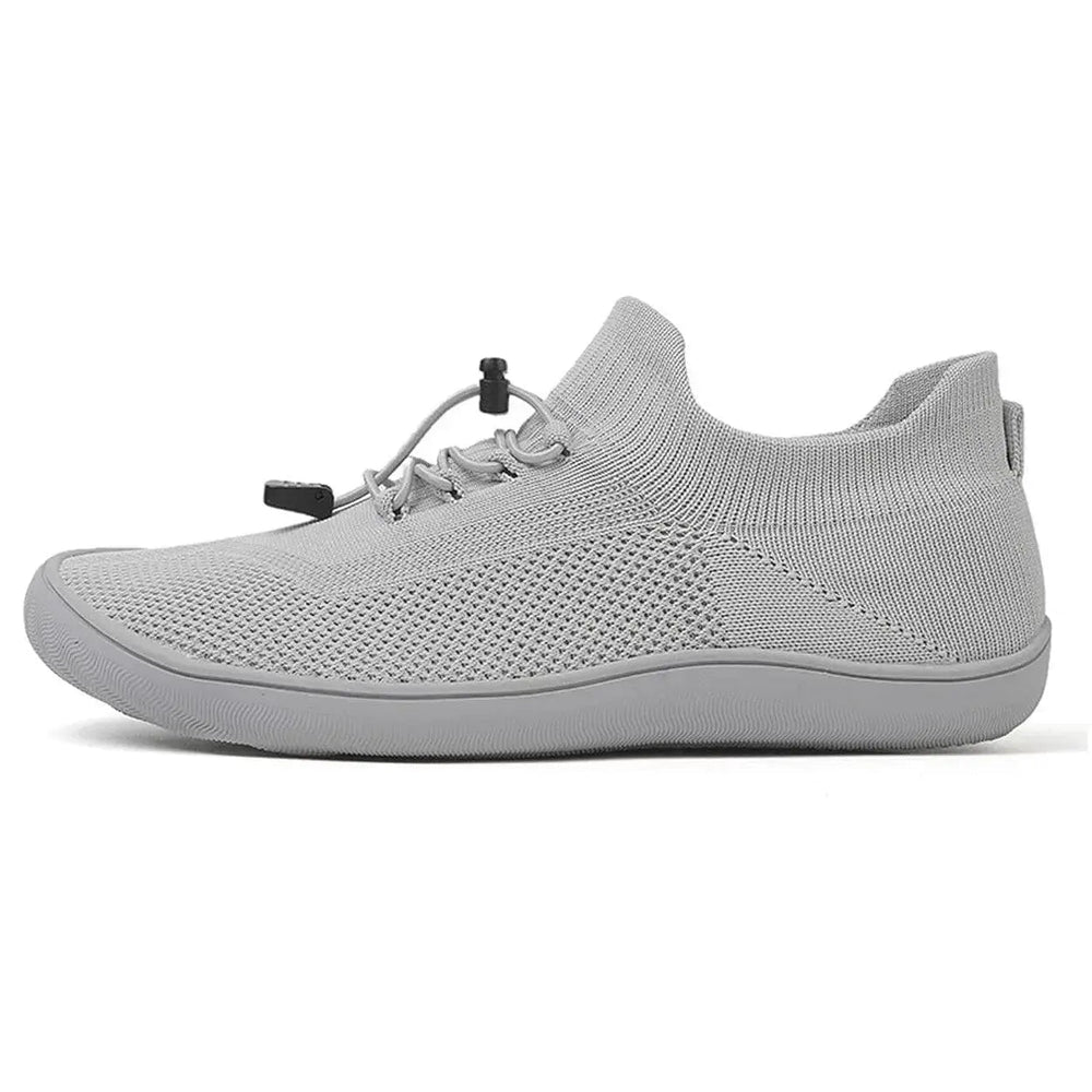 Daria | Women's Knit Barefoot Sneaker Toggle Lace - Light Grey - Image 2