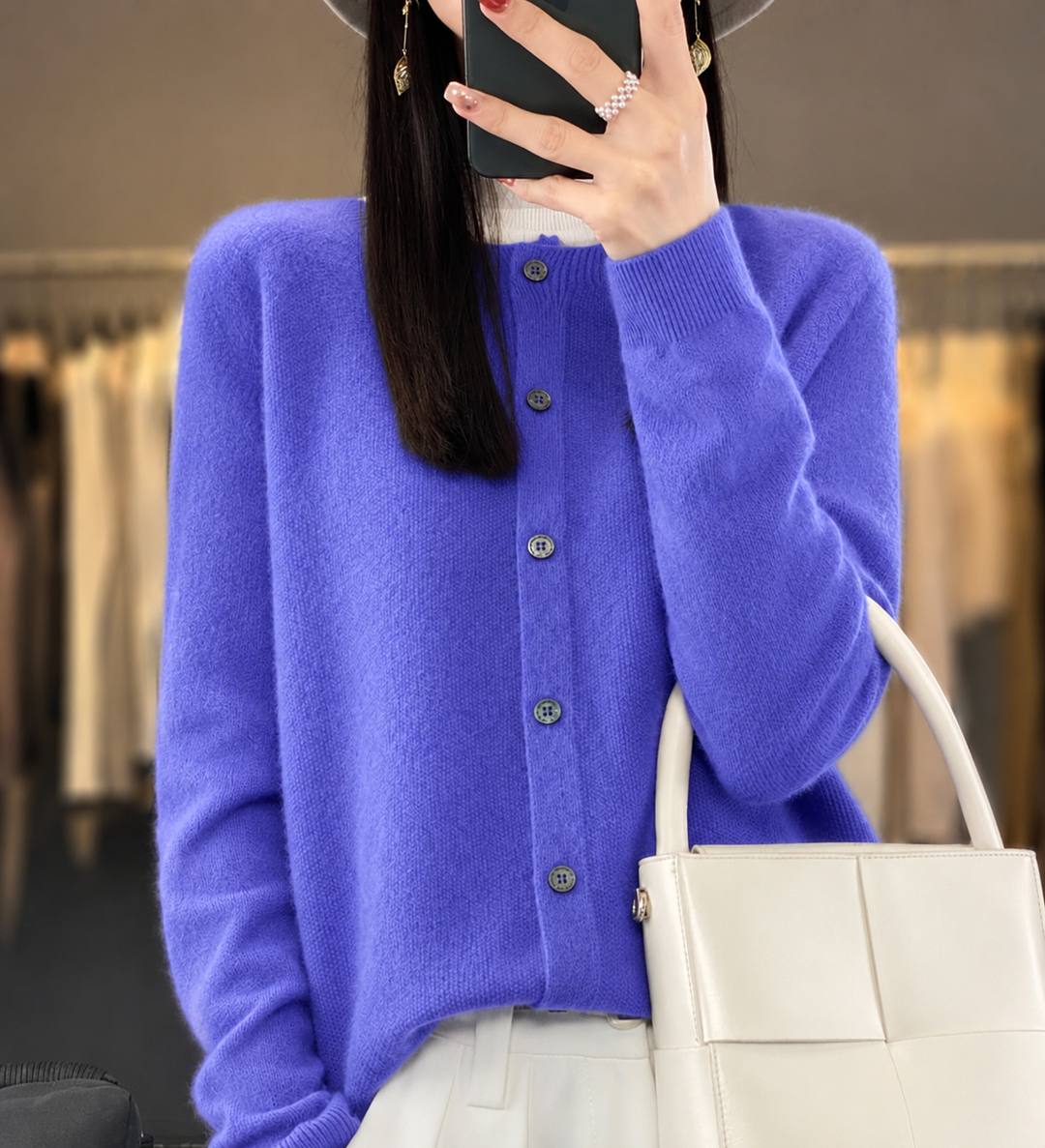 Dawneth | Women's Button-Up Knit Cardigan - Image 1
