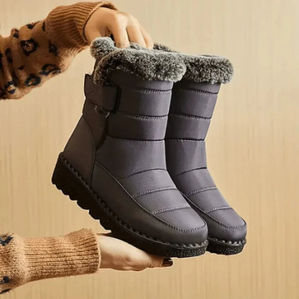 Delvorne | Women's Winter Snow Boots Fur-Lined - Navy - Image 2