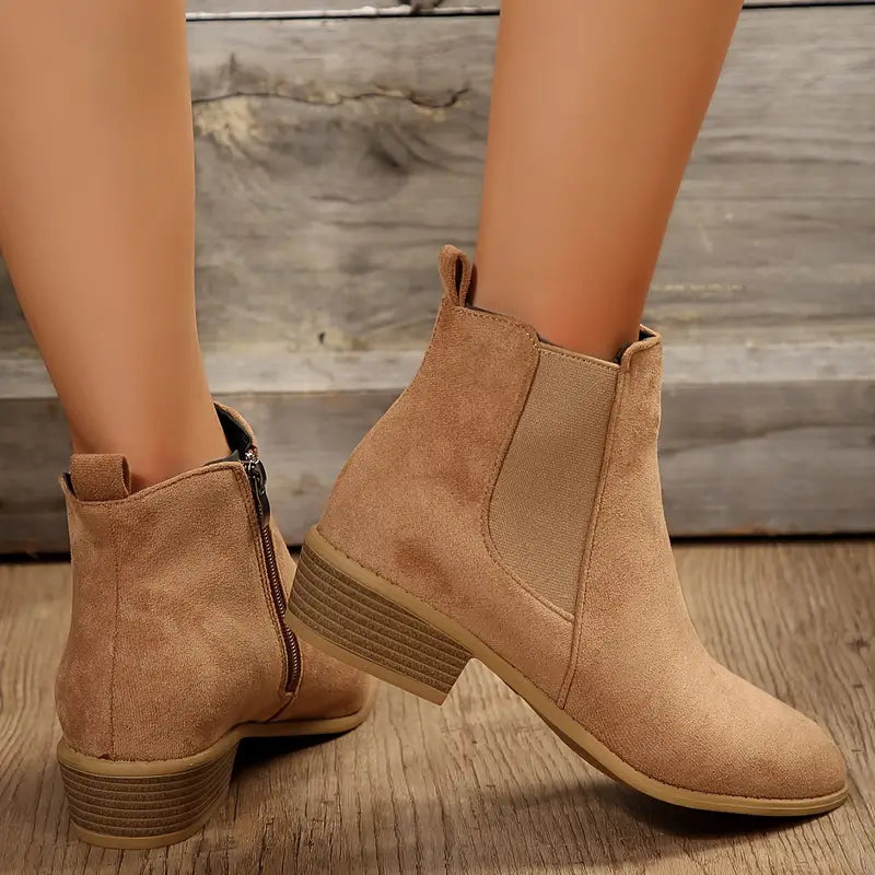 Dorothea | Women's Brown Ankle Boots - Image 2