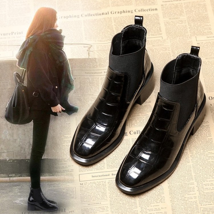 Drevara | Women's Chelsea Ankle Boots - Black - Image 1
