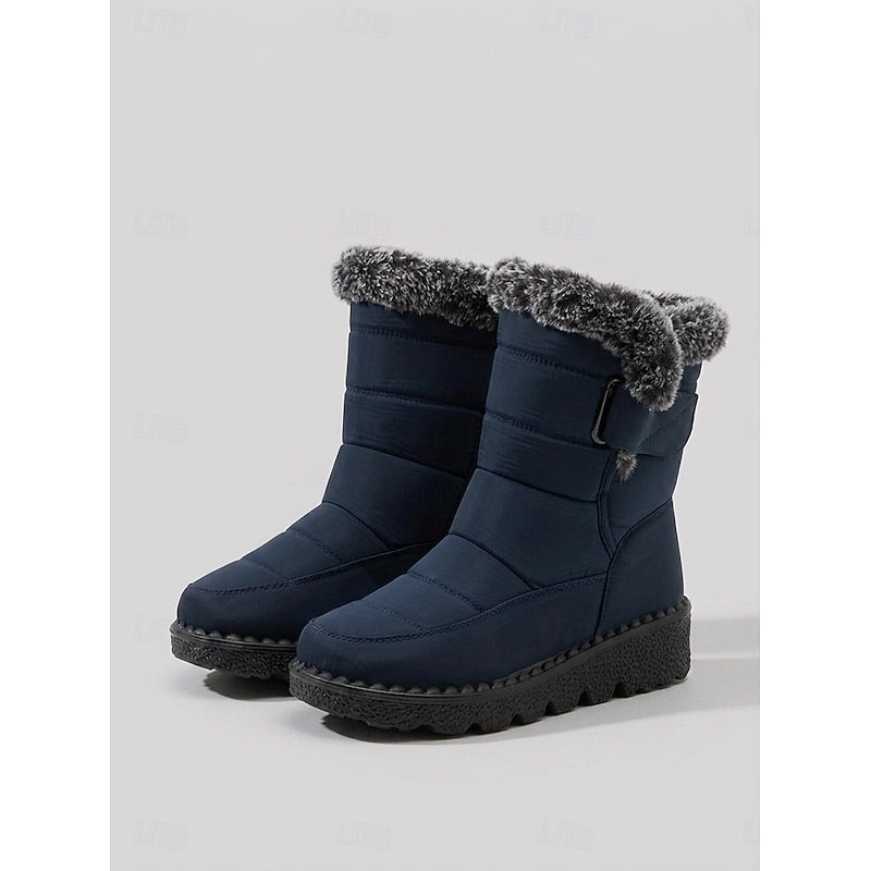 Driselle | Women's Winter Snow Boots with Fur Lining - Black - Image 2