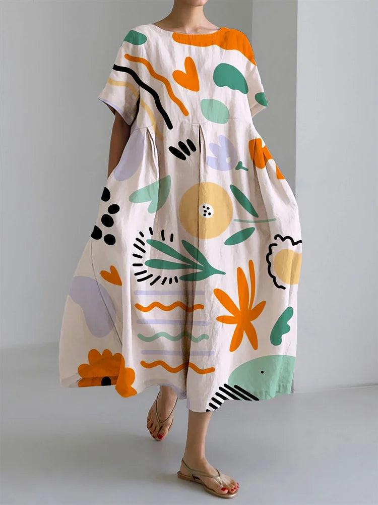 Drusilla | Women's Printed Short Sleeve Midi Dress - Image 1