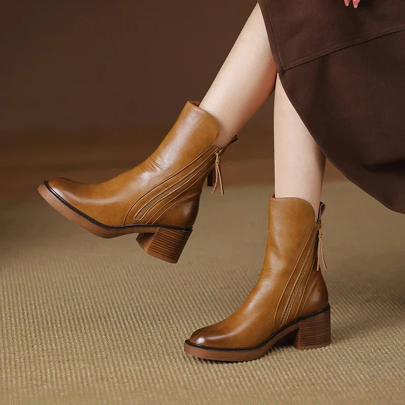 Elowen | Women's Black Ankle Boots - Image 2
