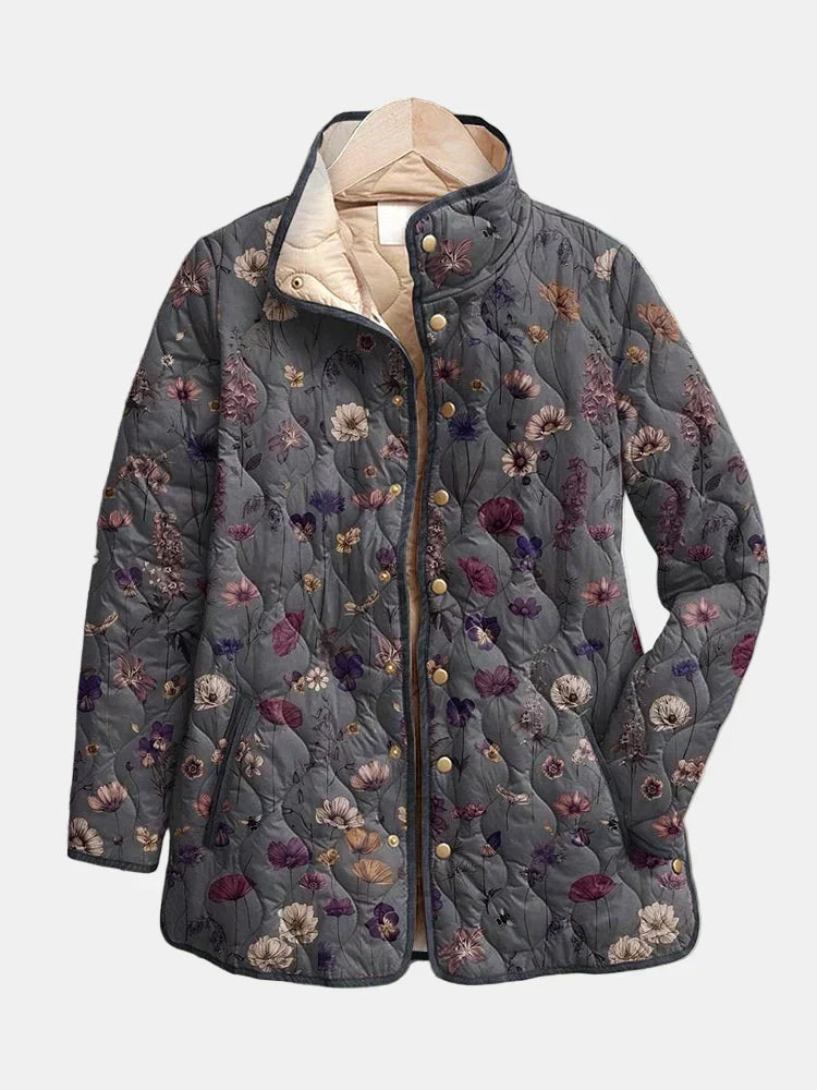 Elysia | Women's Floral Quilted Jacket - Floral - Image 1