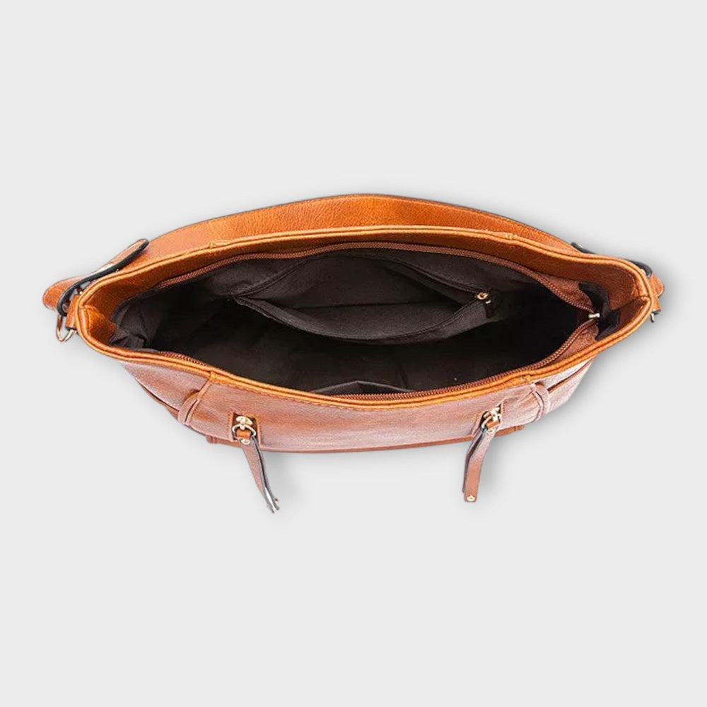 Esther | Women's Brown Shoulder Bag - Image 2