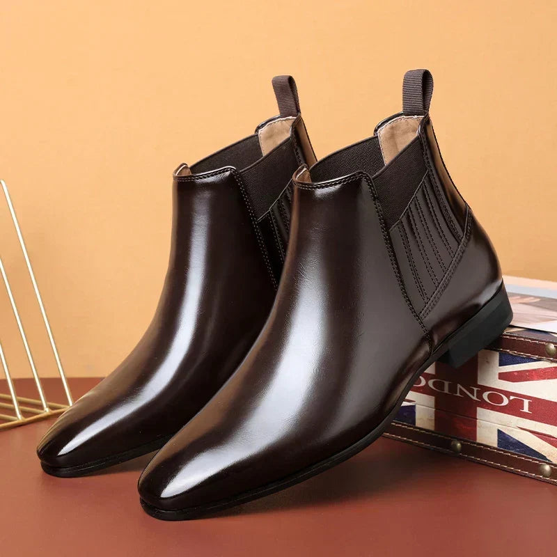 Evancourt | Women's Chelsea Ankle Boot in Dark Brown - Dark Brown - Image 1