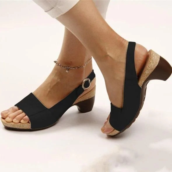 Fallon | Women's Block Heel Slingback Sandals - Image 2