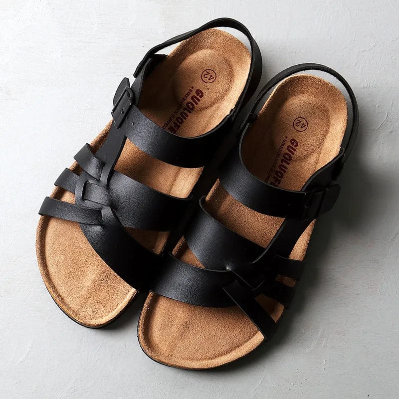 Fallon | Women's Strappy Flat Sandals - Image 1