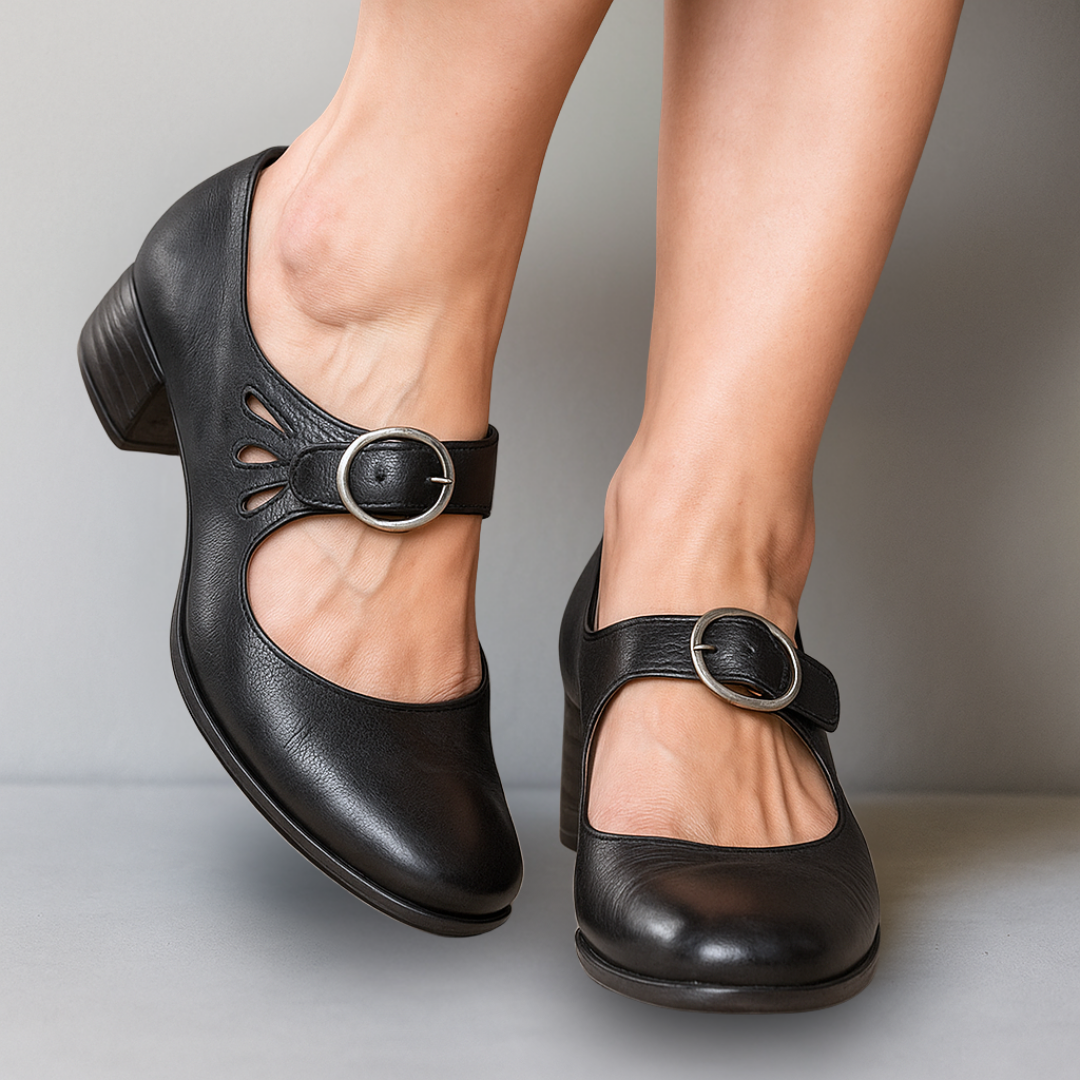 Francesca | Women's Mary Jane Buckle Strap Shoes - Image 1