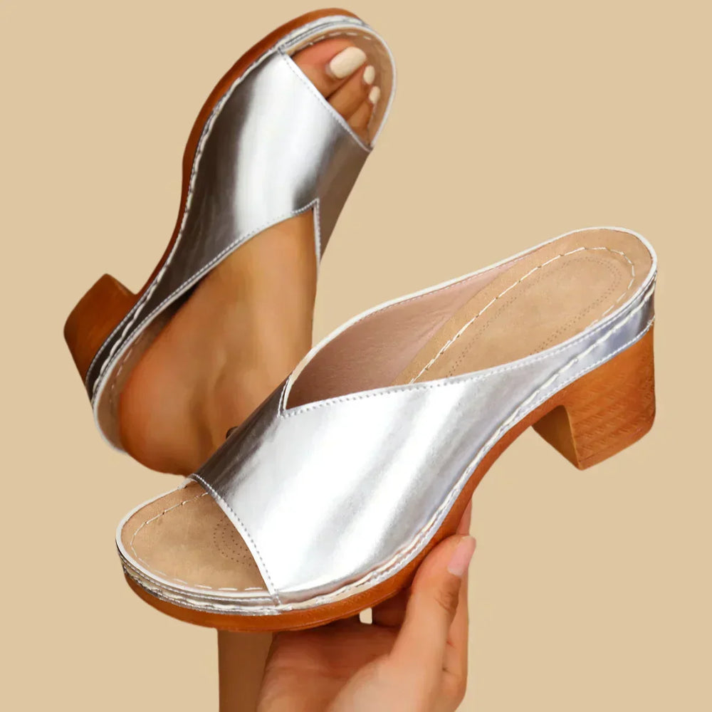 Galatea | Women's Block Heel Mule Sandals - Image 2