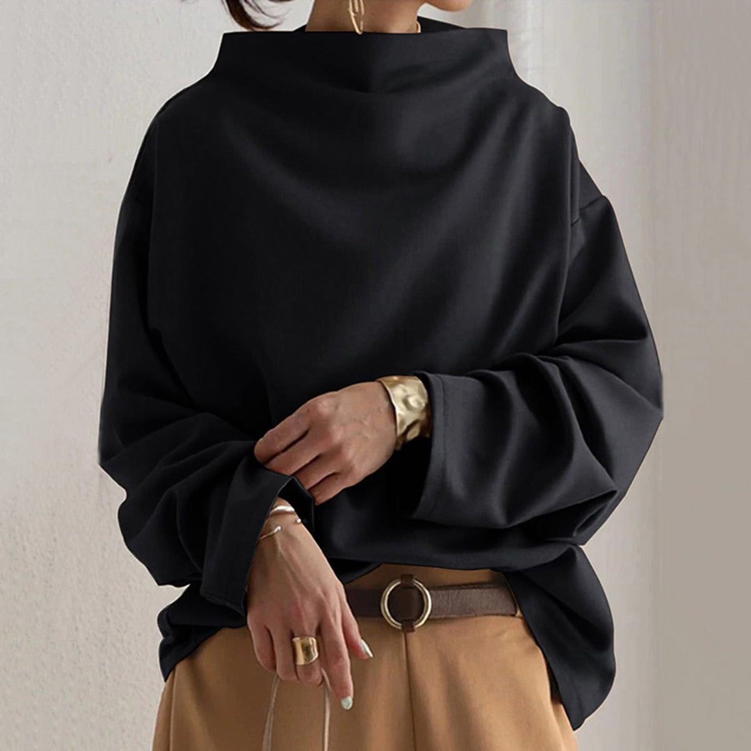 Galatea | Women's Mock Neck Long Sleeve Sweater - Image 1