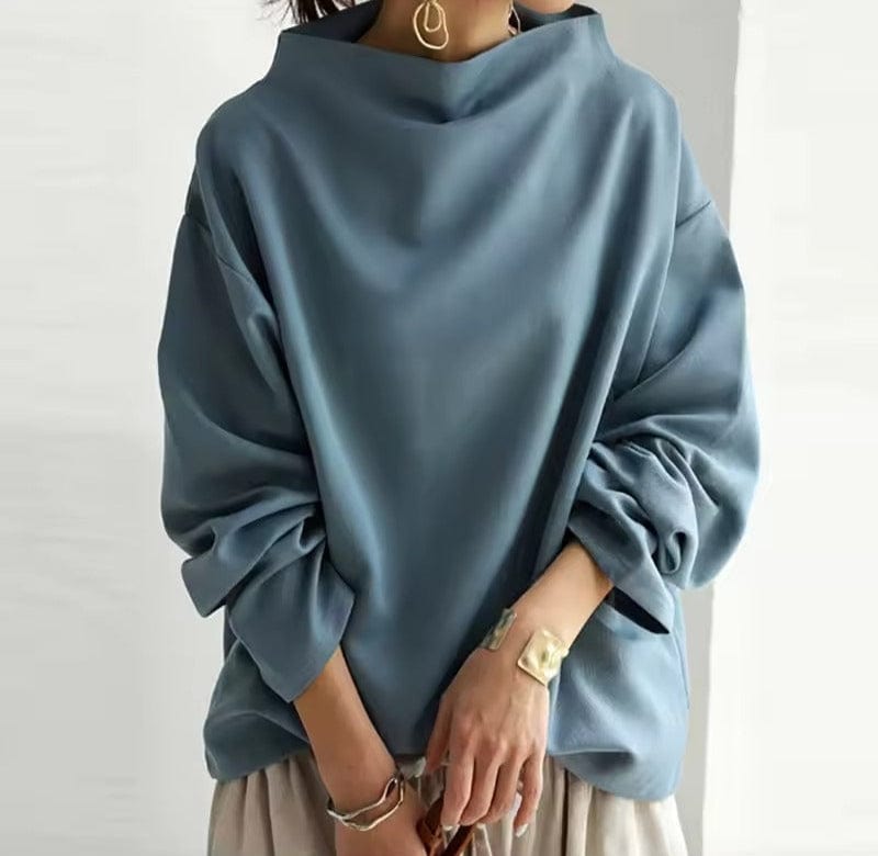 Galatea | Women's Mock Neck Long Sleeve Sweater - Image 2