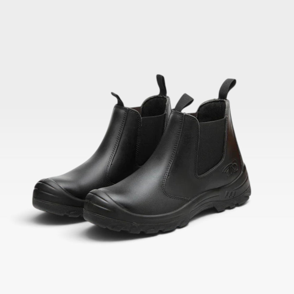 Garvox | Men's Slip-On Work Boot Reinforced Toe - Black - Image 2