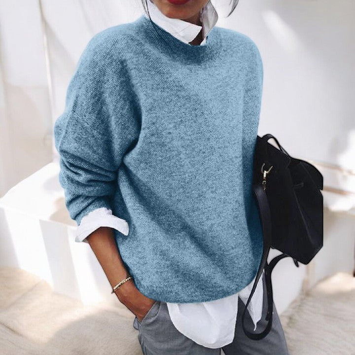 Gwendolyn | Women's Oversized Round Neck Sweater - Image 2