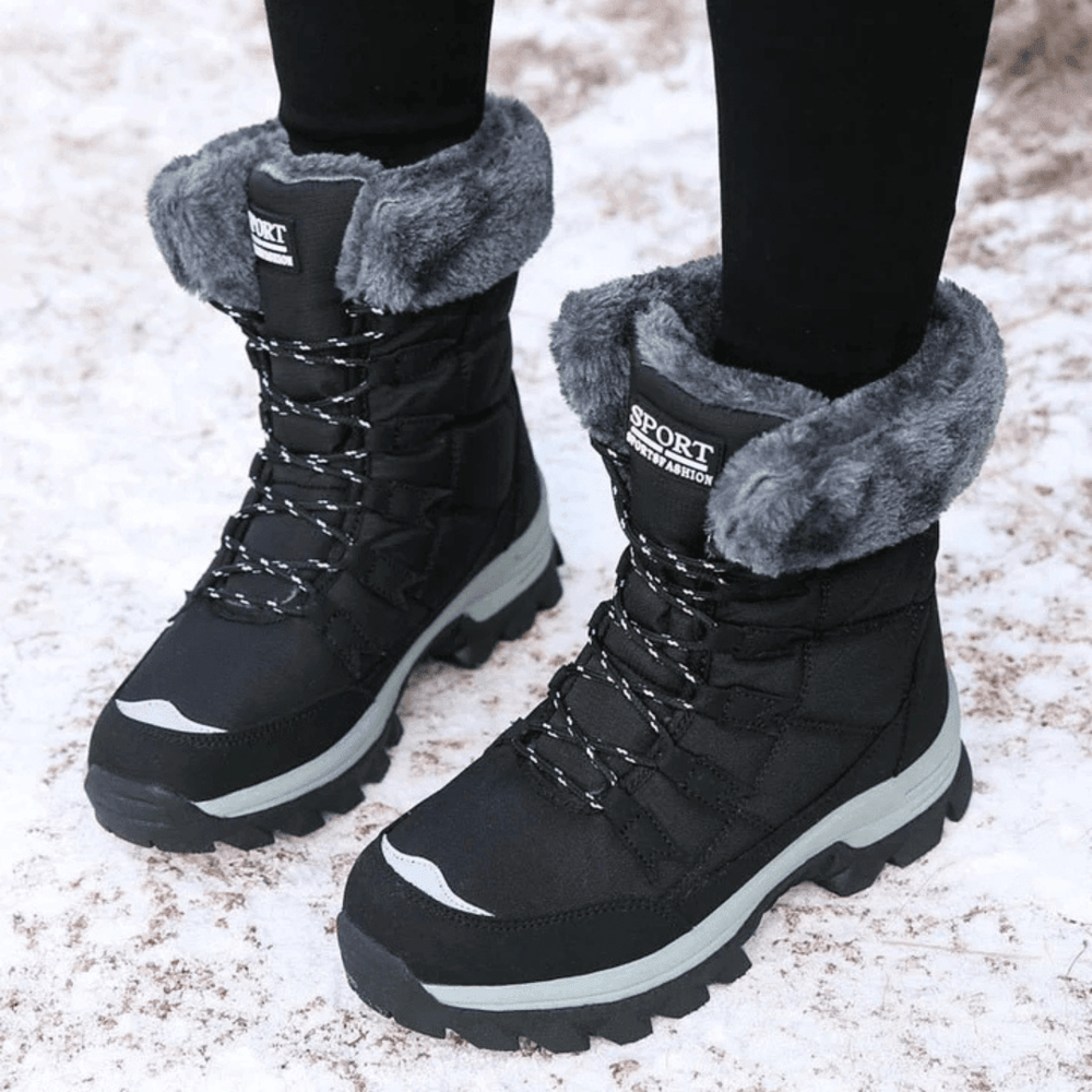 Halvick | Women's Waterproof Snow Boots Faux Fur - Image 2