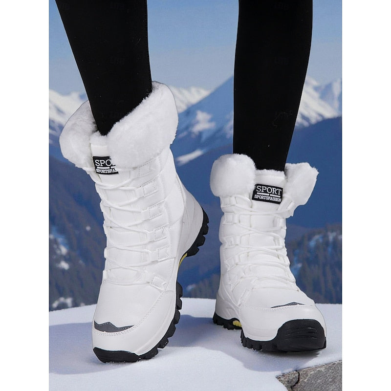 Halvindra | Women's Winter Snow Boots - White - Image 1