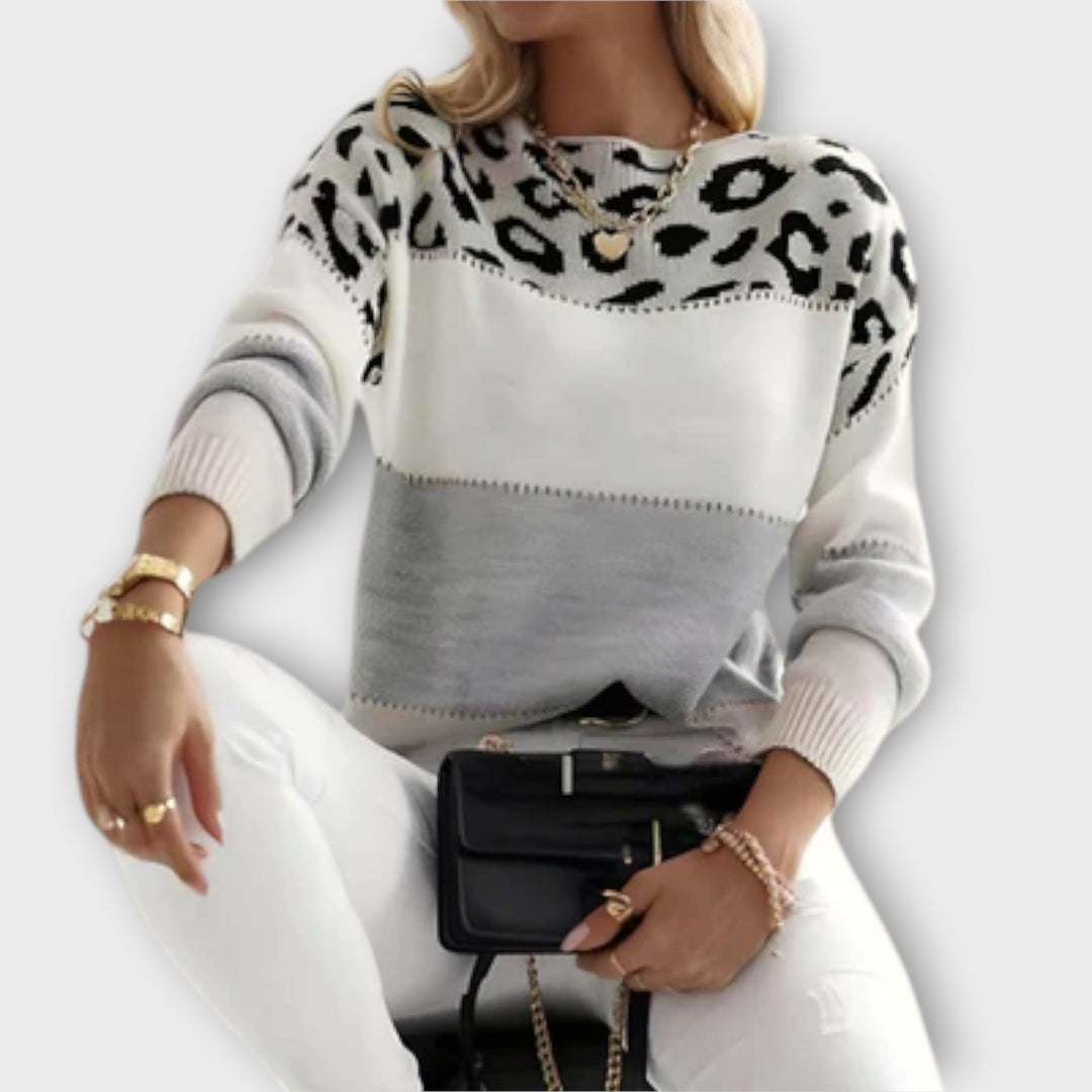 Isadora

Wait, | Women's Leopard Print Long Sleeve Sweater - Image 1