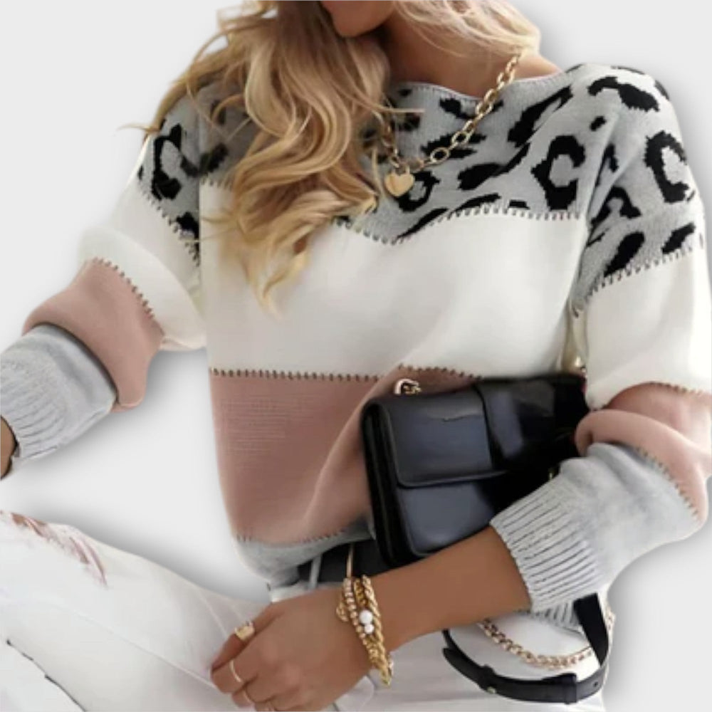 Isadora

Wait, | Women's Leopard Print Long Sleeve Sweater - Image 2