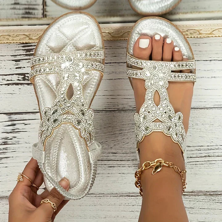 Jasmine | Women's Embellished Strappy Sandals - Image 2