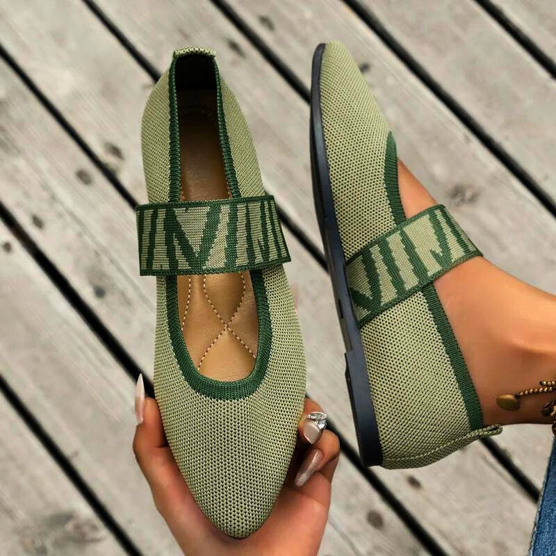 Layla | Women's Mary Jane Pointed Toe Flats - Image 2