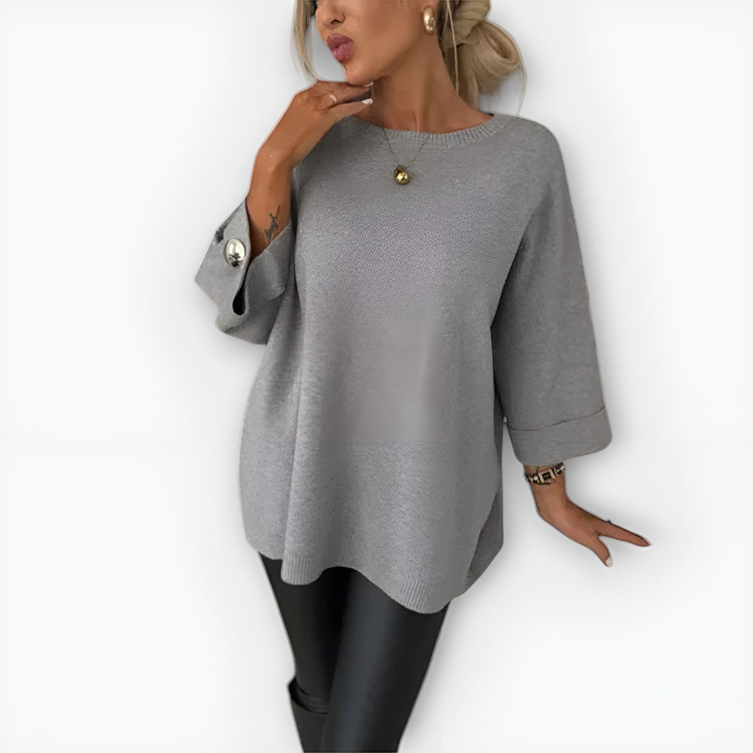 Lorelei | Women's Oversized Long Sleeve Pullover Sweater - Image 1